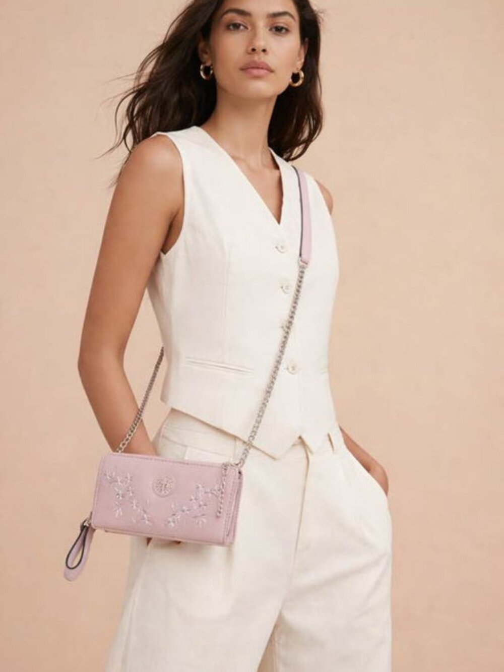 PINK WALLET CROSSBODY